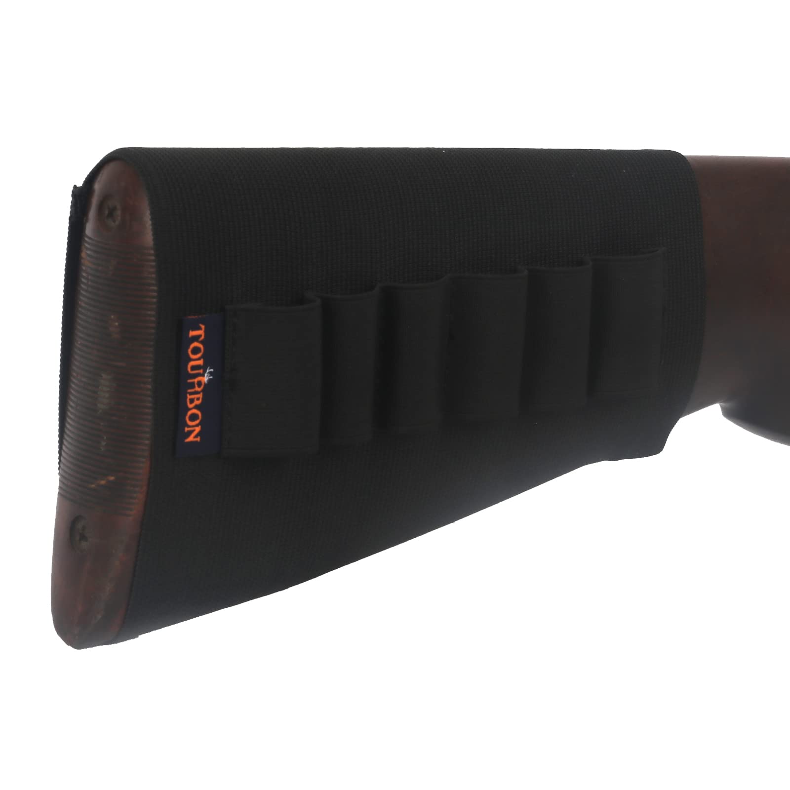 Tourbon Shotgun Elastic Ammo Sleeve Buttstock 6 Gauge Shotshell Holder