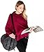 Kenley Knitting Yarn Bag - Wool Skeins Yarn Ball Holder Organizer & Storage Basket - Travel Tote Bag with Slits & Pockets for Crochet Hooks Needles & Accessories - Protects Wool - Prevents Tangling