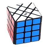 4x4x4 YJ Moyu Fisher Cube Black 4x4 Shape Mod Twisty Puzzle Toy Aosu