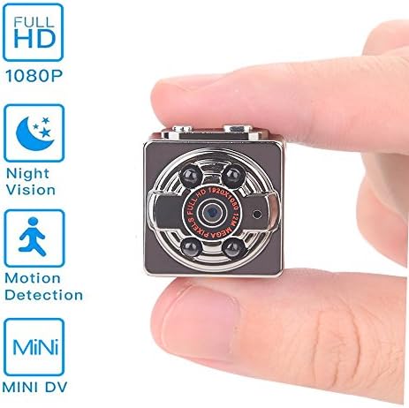 Hidden Mini Camera,1080P/720P Pocket Security Spy Camera Night Vision Motion Detection Nanny Cam Home Surveillance(Cool Square