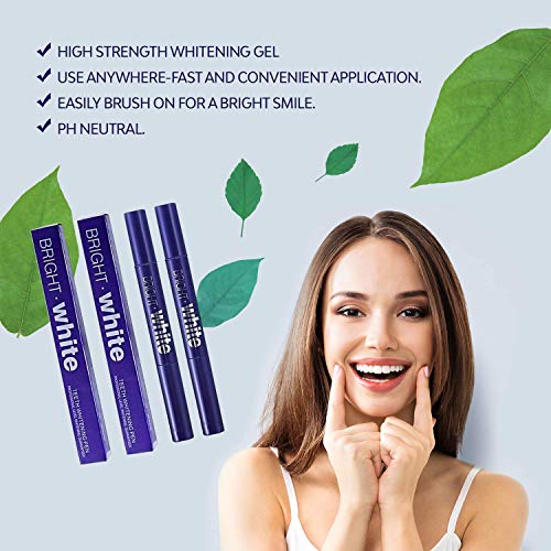  AsaVea Teeth Whitening Pen (2 Pack), Safe 35% Carbamide Peroxide Gel, 20+ Uses, Effective, Painless, No Sensitivity, Travel-Friendly, Easy to Use, Beautiful White Smile, Natural Mint Flavor