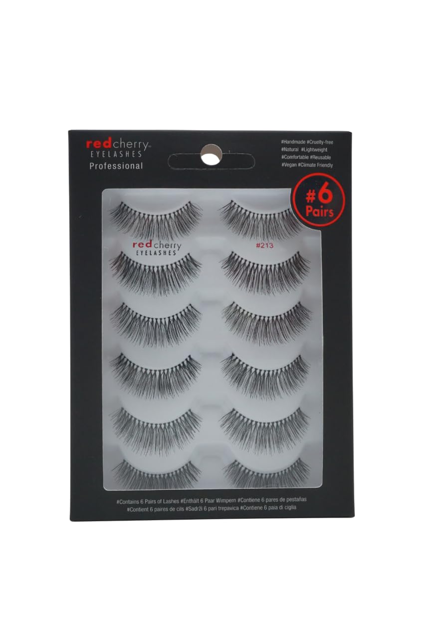 Red Cherry #213 False Eyelashes (Pack of 6 Pairs)