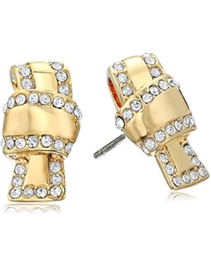 Pave Knot Stud Earrings