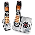 Uniden DECT 6.0 Silver Cordless Digital Answering System with Caller ID and Two Handsets (DECT1580-2)