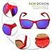 RIVBOS RBK023 Rubber Flexible Kids Polarized Sunglasses Glasses Age 3-10 (Red Coating Lens)