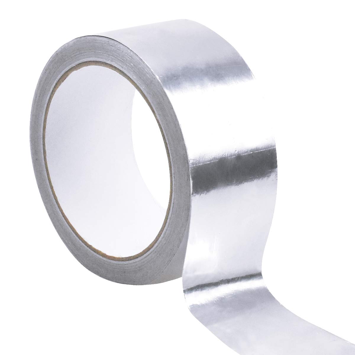Chstarina Aluminum Foil Duct Tape Silver Heat Resistant Tape Aluminum Waterproof Butyl Tape Self-Adhesive Exhaust Pipe Insulation Tape Gaffer Tape for Duct Pipe Dryer Sealing Repairing, 50mm x 20m