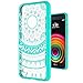 LG X Power Clear Case ,LG K6P/K210 Case with HD Screen Protector , AnoKe Mandala Ultra Slim Hard Cover TPU Phone Cover Case For LG X Power [K6p K210 (2016) K450 K6 K6P K220 US610]TM CH Mint