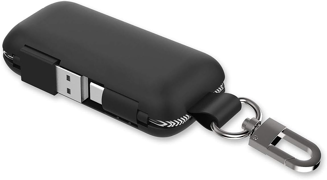 Qmadix 2500mah Type C Portable Power Bank Charger with for Samsung Plus s8, s9, s10, Galaxy Note 9, Note 10, Nokia 7.2, Google Pixel 3 and Sony Xperia Key Chain