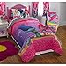 Dreamworks Trolls Show Me a Smile Reversible Twin/Full Bedding Comforter Features Princess Poppy Dancing In A Bed of Flowers On One Side And Poppy With Friend Branch On The Other Side (1, Twin/Full)