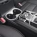 Luocky Chrome Interior Center Control Water Cup Holder Cover Trim for Mazda CX-5 CX5 2017 2018 2019 Interior Accessories