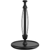 VEHHE Paper Towel Holder Countertop with Weighted Base, One-Handed Tear Paper Towel Holder with Damping Function and EVA Non-