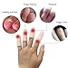 Jrery-KEY Finger Protection Finger Covers for Cracked Fingers - 8 Pcs Finger Sleeves Silicone Gel Finger Tips Protector, Also Use for Toe Corn Callus Protect
