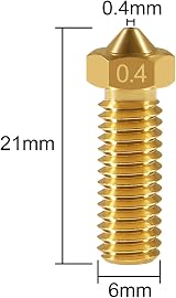 ALMOCN 15pcs 0.4mm V6 Volcano Brass Nozzles M6 1.75mm Filament 3D Printer view 4