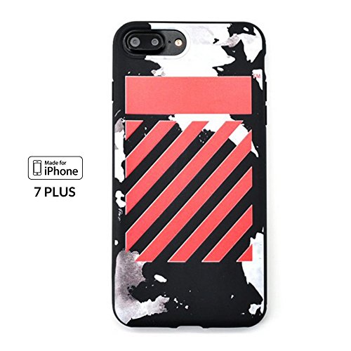 Los Angeles Haute Fashion - Soft Plastic Protective Case for iPhone 7 / 8 Plus (Red)