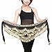 Pilot-trade Women's Triangular Belly Dancing Hip Scarf Wrap Skirt with Gold Coins