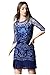 Tuliplazza Women's Floral Embroidery Tulle Lace Cocktail Prom Party Dress