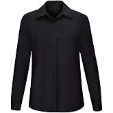 Red Kap Women's Short Sleeve Performance Plus Shop Shirt with OilBlok Technology, Black with Charcoal Mesh, Medium