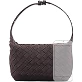 LeKeNe Small Handbags For Women Woven Suede Shoulder Bag Cute Evening Bag