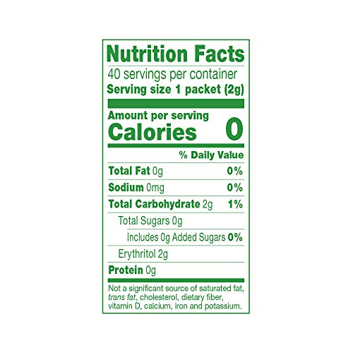 TRUVIA NATURAL STEVIA SWEETENER PACKETS, 2.82 OZ (40 CT)