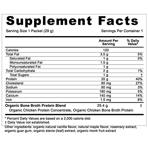 image for Ancient Nutrition Organic Bone Broth Protein Powder, French Vanilla Fl