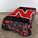 College Covers Everything Comfy Nebraska Cornhuskers Soft and Warm Huge Raschel Throw Blanket, 86