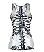 Amoluv hot Fashion Female Skeleton White Sleeveless Vest Printed Vest