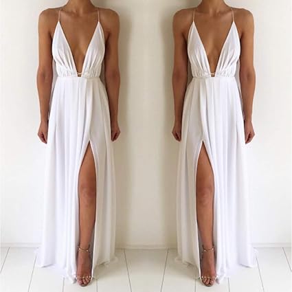 vestido blanco de playa