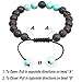 Romavida Anxiety Lava Stone Diffuser Bracelet, Yoga Bead Bracelet Natural Crystal Bracelet, Healing Aromatherapy Turquoise Beads Essential Oil Stretch 8mm Beaded Bracelets for Women and Men