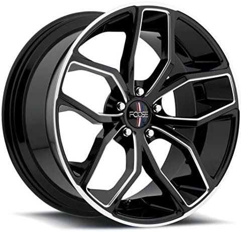 20" Inch Foose Outkast Black Machine Face Wheels Rims Only | Set of 4 | CARS INIFINITY AUDI MERCEDES BMW DODGE CHEVY CHRYSLER