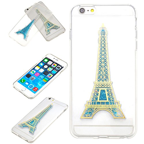 Yerwal Luminous iPhone 6Plus/6sPlus 5.5" Case Glow in the Dark Luminous Heart-shaped Quicksand Clock Hourglass