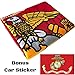 US Marine Corps Flag 3x5 for Outdoor Made in USA - All Weather USMC Flag with Magnificent Double-Sided Embroidery - UV Protected - Brass Grommets - Comes with Bonus Car Sticker