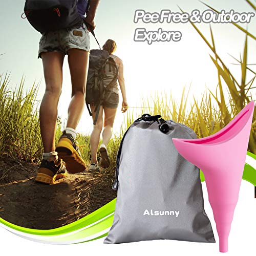 Female Urination Device,Silicone Funnel Urine Cups Pee Funnel Portable Urinal for Women Standing Up to Pee Funnel,Perfect for Travel, Outdoor Activities Including Camping, Hiking and Festivals - Thumbnail 3