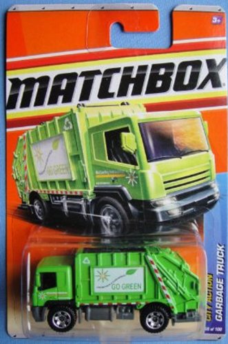 Matchbox 2011 City Action 66 of 100 Garbage Truck (Go Green)