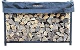 Woodhaven 6ft Firewood Rack (Black)