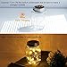 Solar Mason Jar Lights - Adecorty Solar String Lights 6 Pack 20 LED Warm White Solar Jar Lights for Patio Yard Garden Decor, Fairy String Lights Fit for Regular Mouth Jars (Jars Not Included)