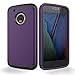 SKYLMW Moto G5 Plus Case, Three Layer Heavy Duty High Impact Resistant Hybrid Protective Cover Case for Moto G Plus (5th Generation),Purple/Black