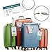 Cruise Tag Caddy Clear Luggage Holders Zip Seal & Steel Loops Thick PVC