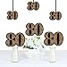 Big Dot of Happiness Adult 80th Birthday - Gold - Decorations DIY Party Essentials - Set of 20