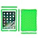 Fintie Case for iPad 9.7 2018 2017 / iPad Air 2 / iPad Air - [Honey Comb Series] Light Weight Anti Slip Kids Friendly Shock Proof Silicone Protective Cover for iPad 6th / 5th Gen, Green