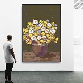 Framed Canvas Wall Art Flowers Canvas Prints Home Artwork Decoration for Living Room,Bedroom - 16x24 inches