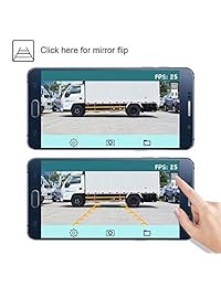 Cámara de seguridad inalámbrica con sistema de monitor, pantalla dividida para cámara trasera de visión trasera RV, sin interfaz IP69, resistente al agua, monitor inalámbrico para camión, remolque, caja pesada, camión, autocaravana