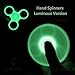 Caloics Luminous Triple Arms Fidget Hand Spinner Widget Finger Toy-High Speed Spins to 3Mins ABS+Metal Hybrid Ceramic Bearing- EDC Stress Reducer for ADD/ADHD/Anxiety/Boredom (Gray)