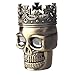 Lookatool King Skull Metal Tobacco Spice Grinder Crusher 3pcs Pollen Catcher (Bronze)