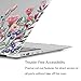 GMYLE MacBook Air 13 Inch Case A1466 A1369 Old Version 2010 2017, Hard Shell Plastic Clear Crystal Glossy Snap On Cover (Plum Floral Garden)