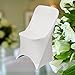 SPRINGROSE 100 Ecoluxe White Scuba Spandex Stretch Folding Wedding Chair Covers. These are Made for Standard Metal and Plastic Folding Chairs.