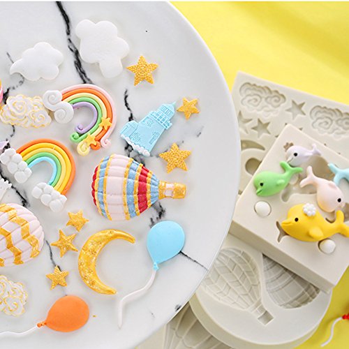 Whale Silicone Mould Sugar Craft Molds DIY Cake Decorating Tools (Style 3) - Thumbnail 7