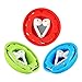 MAIRUI Wired Earbud Case 3 Pack Earphone Headphone Cord Organizer Earbuds Wrap Soft Silicone Magnetic Holder Storage Tangle Free Cable Winder(Red/Blue/Green)
