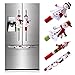 OurWarm Aytai 4pcs Christmas Fridge Handle Covers Snowman Refrigerator Door Handle Cover Kitchen Appliance for Christmas Decorations