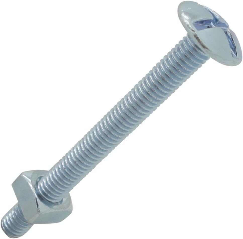 Easyfix Roofing Bolts Bright ZincPlated M8 x 70mm 10 Pack Amazon.co