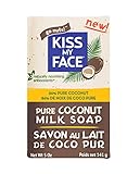 Kiss My Face Pure Coconut Milk Soap Bar with Coconut Oil, 5 oz